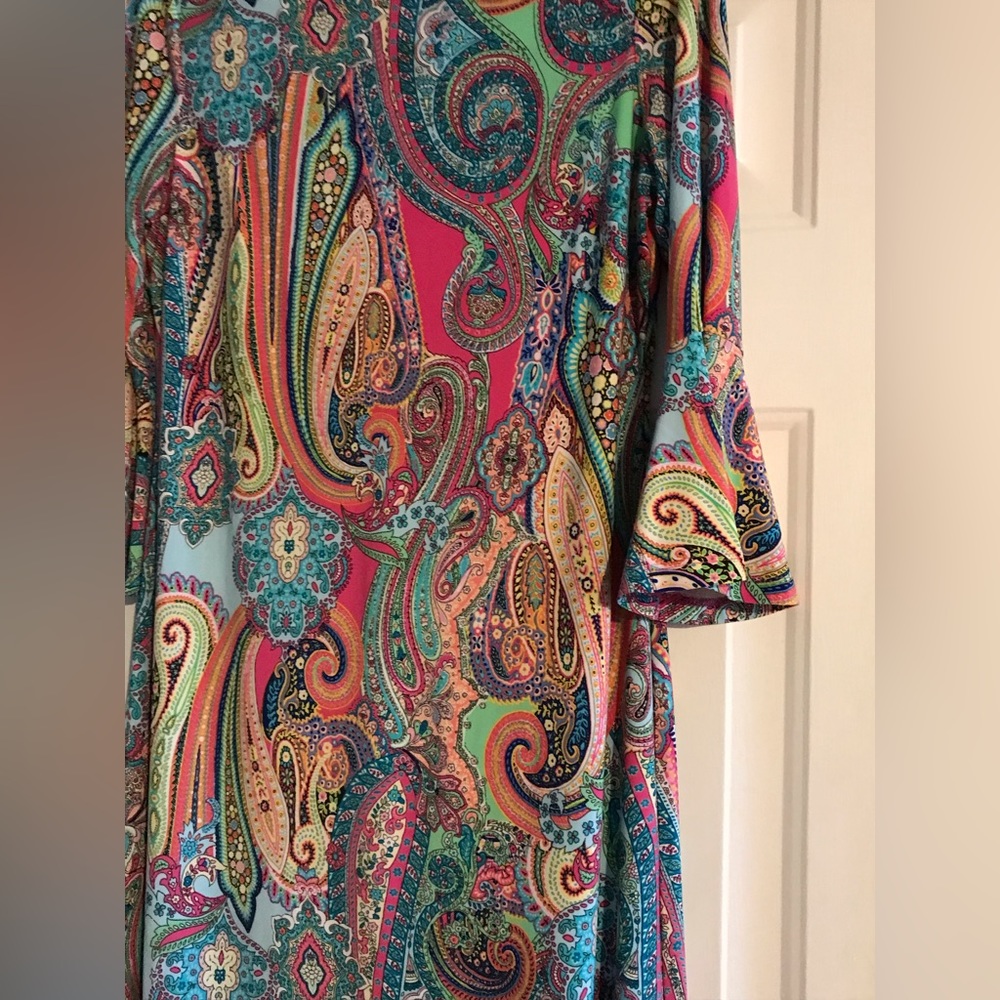 Tommy Hillfiger Colorful flattering dress size 8 Spring Summer dress EUC - Picture 3 of 3
